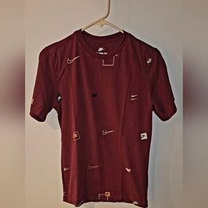 Nike Men's Maroon Logo Tee